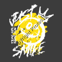 Just smile - For Dark Shirt Design