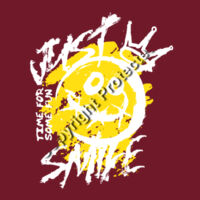 Just smile - White FDA Logo Design
